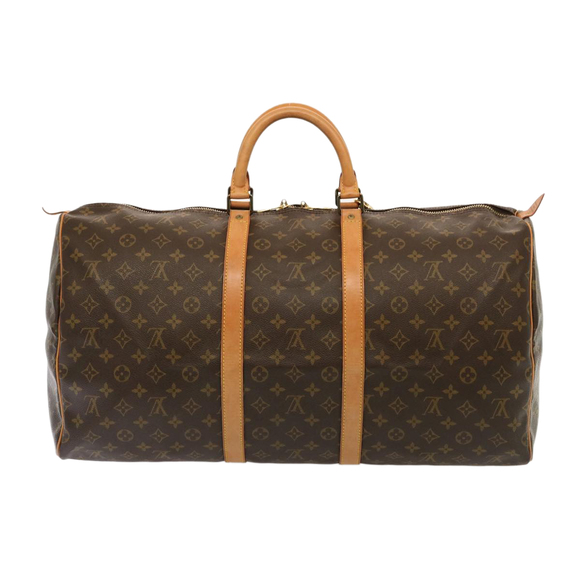 LOUIS VUITTON Monogram Keepall 55 Boston Bag M41424 LV Auth 75490 - Picture 2 of 16